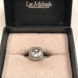 David Yurman Petite Albino Ring (White Topaz)